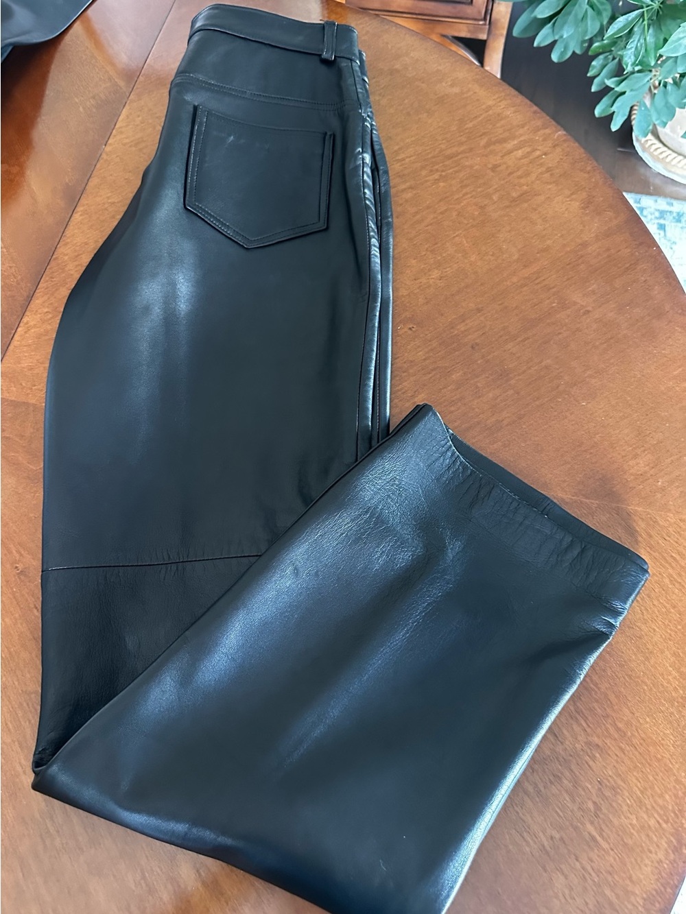 Black Leather women’s size 12 pants